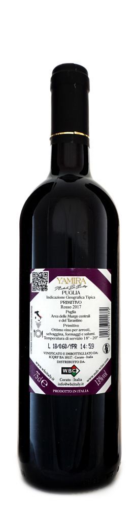 M. De Santis Luxury Wines "Amira" Primitivo