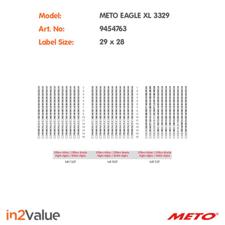 METO Meto Eagle étiqueteuse de prix XL 3329
