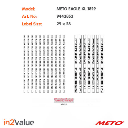 METO Meto Eagle étiqueteuse de prix XL 1829 Giant
