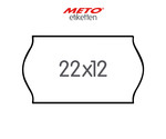22x12 mm étiquettes METO 