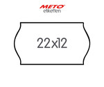 22x12 mm METO Etiketten 