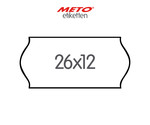 26x12 mm étiquettes METO