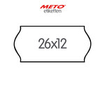 26x12 mm METO Etiketten