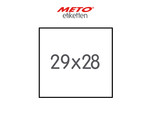 29x28 mm étiquettes METO