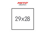 29x28 mm METO Etiketten