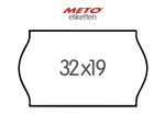 32x19 mm étiquettes METO