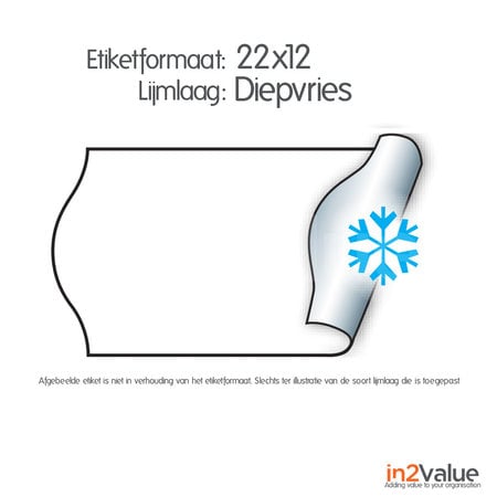 METO Meto Basic étiquettes blanc 22x12mm adhésif pour congélation (6x1000 pcs)