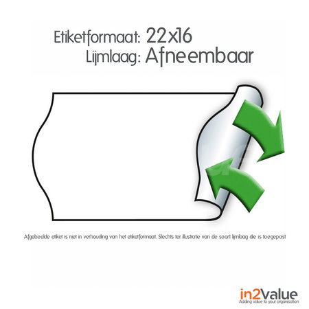 METO Meto Basic étiquettes blanc 22x16mm adhésive non permament (12x1000 pcs)