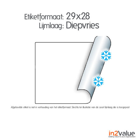 METO Meto Classic étiquettes blanc 29x28mm adhésif pour congélation (5x700 pcs)