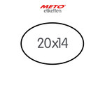 20x14 mm étiquettes METO
