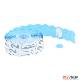 METO Meto Etiquettes de prix Ovale bleu 20x14 (26x16) mm (1200 pcs, min 18 rlx)