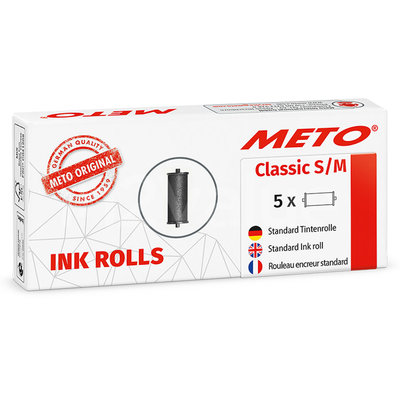 METO Rouleaux d'encre Meto Classic Taille : S et M (par 5 pièces)