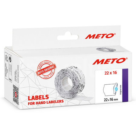 METO Meto Basic etiketten wit 22x16mm G5 (6x1000 stuks)