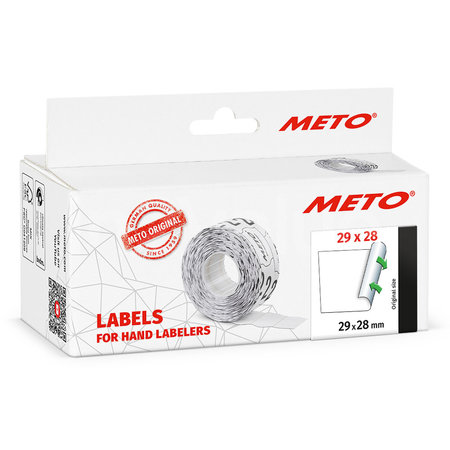 METO Meto Classic etiketten wit 29x28mm afneembare lijmlaag (5x1000 stuks)