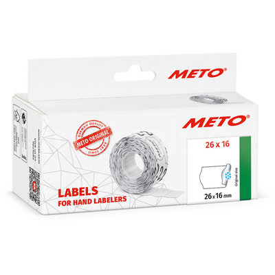 METO Meto Classic étiquettes blanc 26x16mm adhésif pour congélation (6x1000 pcs)
