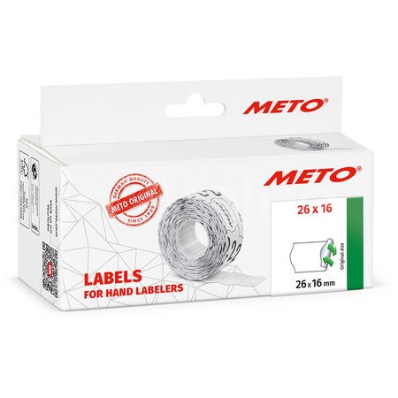 METO Meto Classic étiquettes blanc 26x16mm adhésive non permanent (6x1000 pcs)