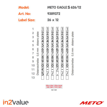 METO Meto Eagle Prijstang S 626/12