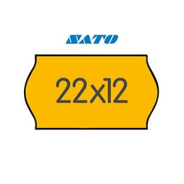 Sato Geschikt voor Sato etiketten fluor oranje 22x12mm G2 (42x1500 stuks)