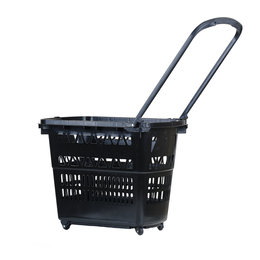 In2Value B.V. Panier d'achat 52L Noir (RAL 9005) 4 roulettes