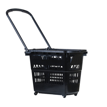 In2Value B.V. Panier d'achat 52L Noir (RAL 9005) 4 roulettes