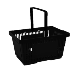 In2Value B.V. Panier 22L Noir (RAL 6018) 1 Poignée