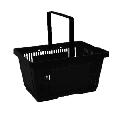 In2Value B.V. Panier 22L Noir (RAL 6018) 1 Poignée