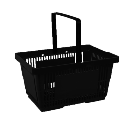 In2Value B.V. Panier 22L Noir (RAL 6018) 1 Poignée