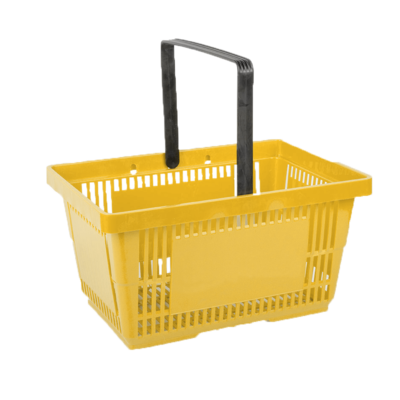 In2Value B.V. Panier 22L Jaune (RAL 6018) 1 Poignée