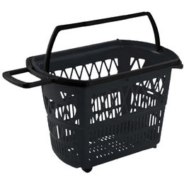 In2Value B.V. Panier d'achat 28L Noir (RAL 9005) 4 roulettes