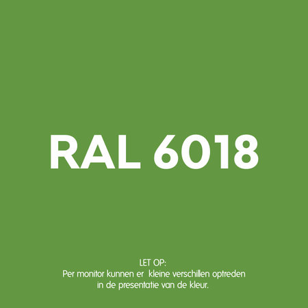In2Value B.V. Panier d'achat 52L vert (RAL 6018) 4 roulettes