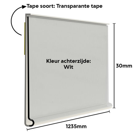 In2Value B.V. Scannerprofiel zelfklevend 30mm insteekhoogte