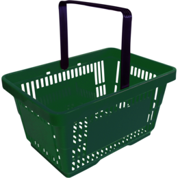 In2Value B.V. Panier 22L Vert (RAL 6018) 1 Poignée