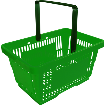 In2Value B.V. Panier 22L Vert (RAL 6018) 1 Poignée