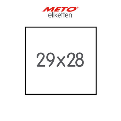 METO Meto Etiquettes de prix blanc 29x28mm (700 pcs, min 15 rlx))