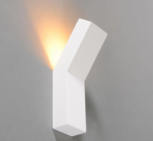Wandlamp Gips Lyon Vierkant Dmq