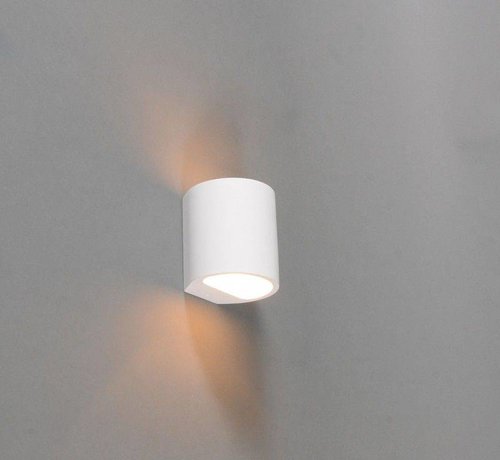 Wandlamp Gips Arles Ovaal Dmq
