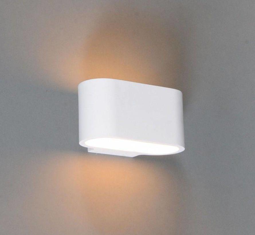 Wandlamp Gips Arles Plat Dmq