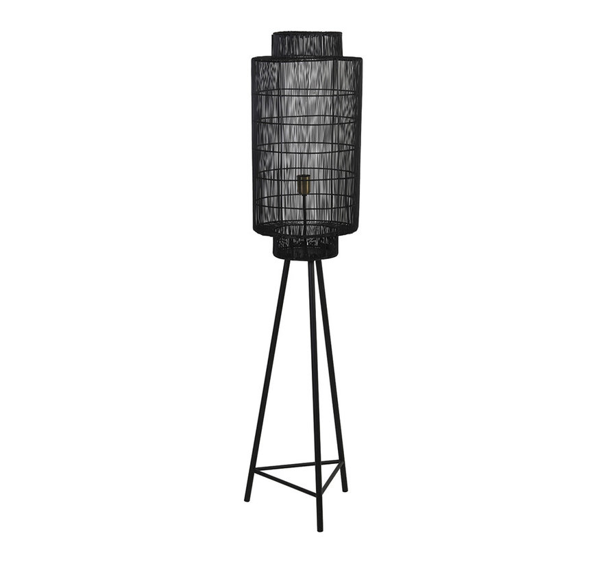 Vloerlamp Gruaro zwart Ø32x150 cm