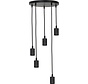 Light & Living Brandon Pendel Hanglamp - Mat Zwart - 5L - Ø35 x 117,5cm