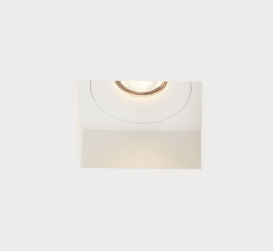 Trimless inbouwspot Rezo vierkant wit - IP44 waterdicht LED