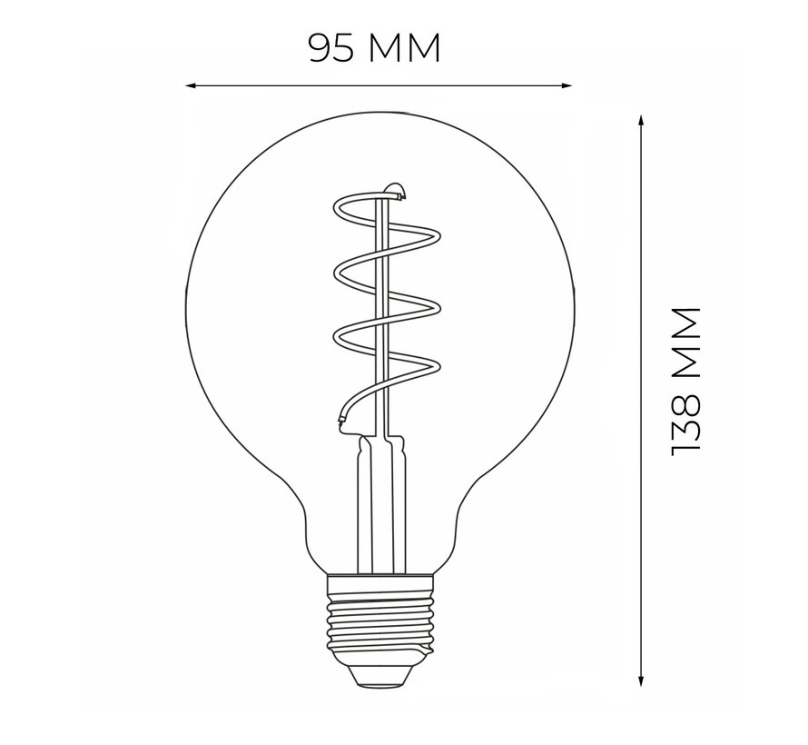 DMQ LED Lamp G80 5W 3-Stap Dimbaar
