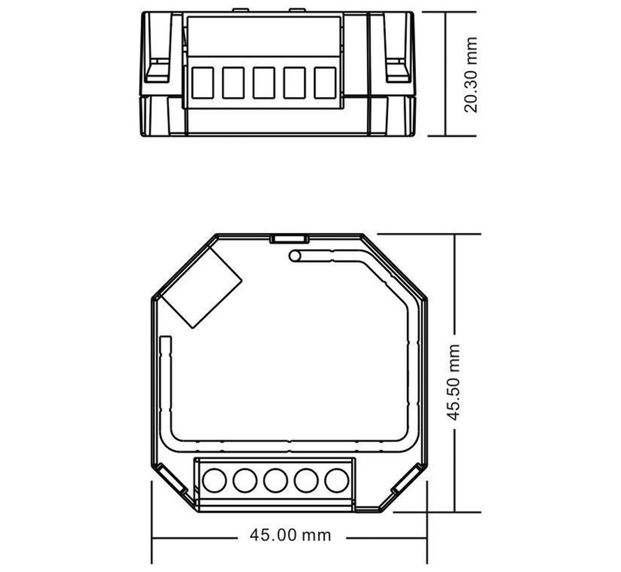 iCasa Zigbee 3.0 inbouwdimmer - Compatible met Zigbee