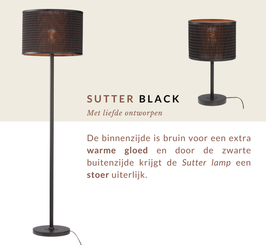 Vloerlamp Sutter Black