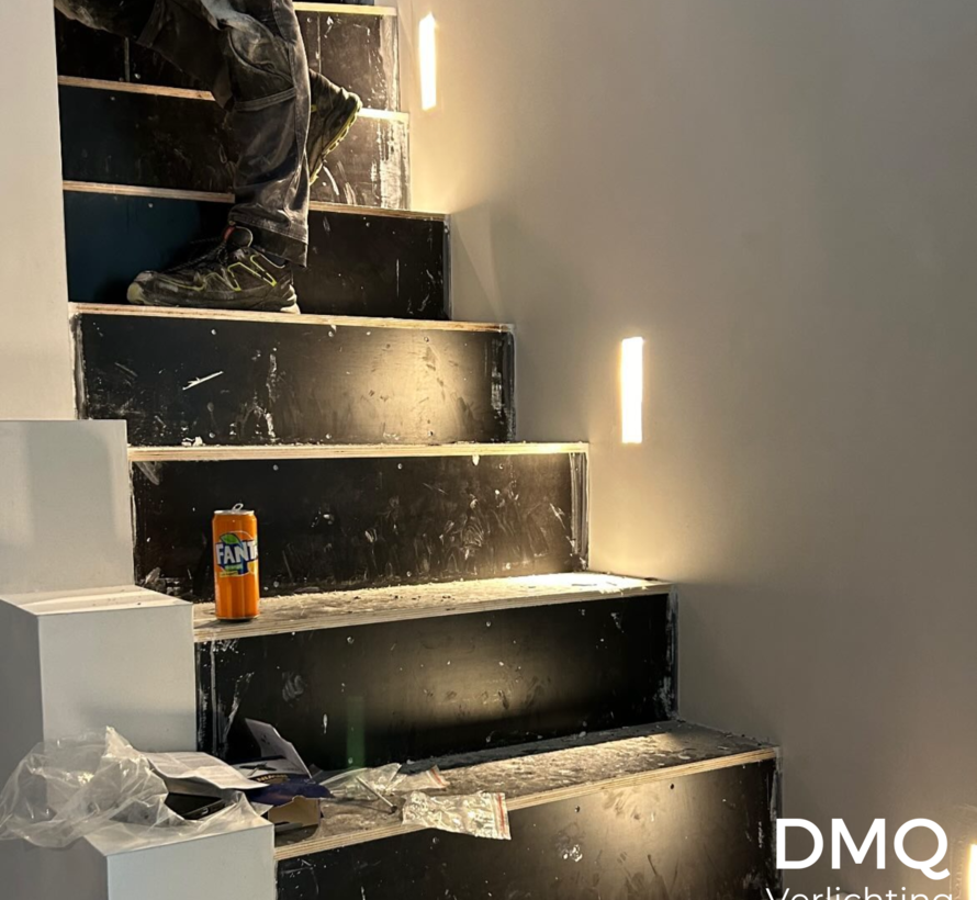 Trimless trapverlichting - Gips - GU10