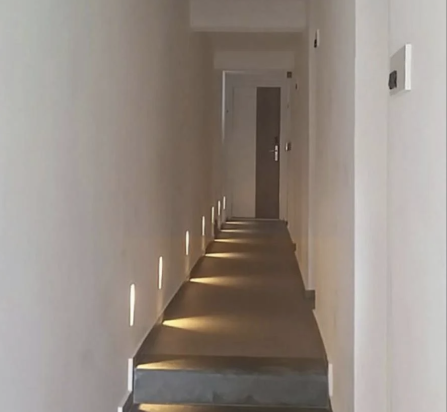 Trimless trapverlichting - Gips - GU10