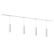 DMQ Complete set Rail - 2 meter - 4x Pendel Juna  - Wit