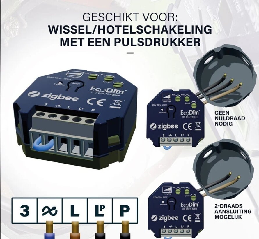 EcoDim - Zigbee LED dimmer module - Dim 10