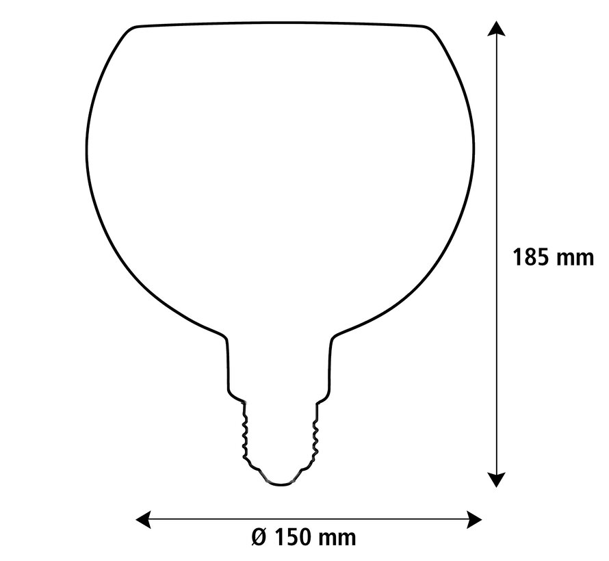 Segula Floating Globe G150 - E27 - Clear