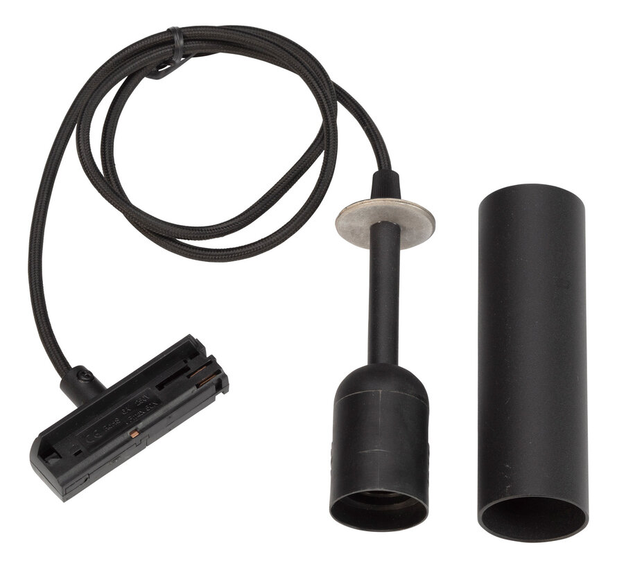 Pendel - 1-Fase E27 Rail - Zwart