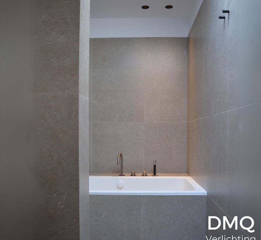 Trimless inbouwspot GU10 Myra Rond Zwart - IP44